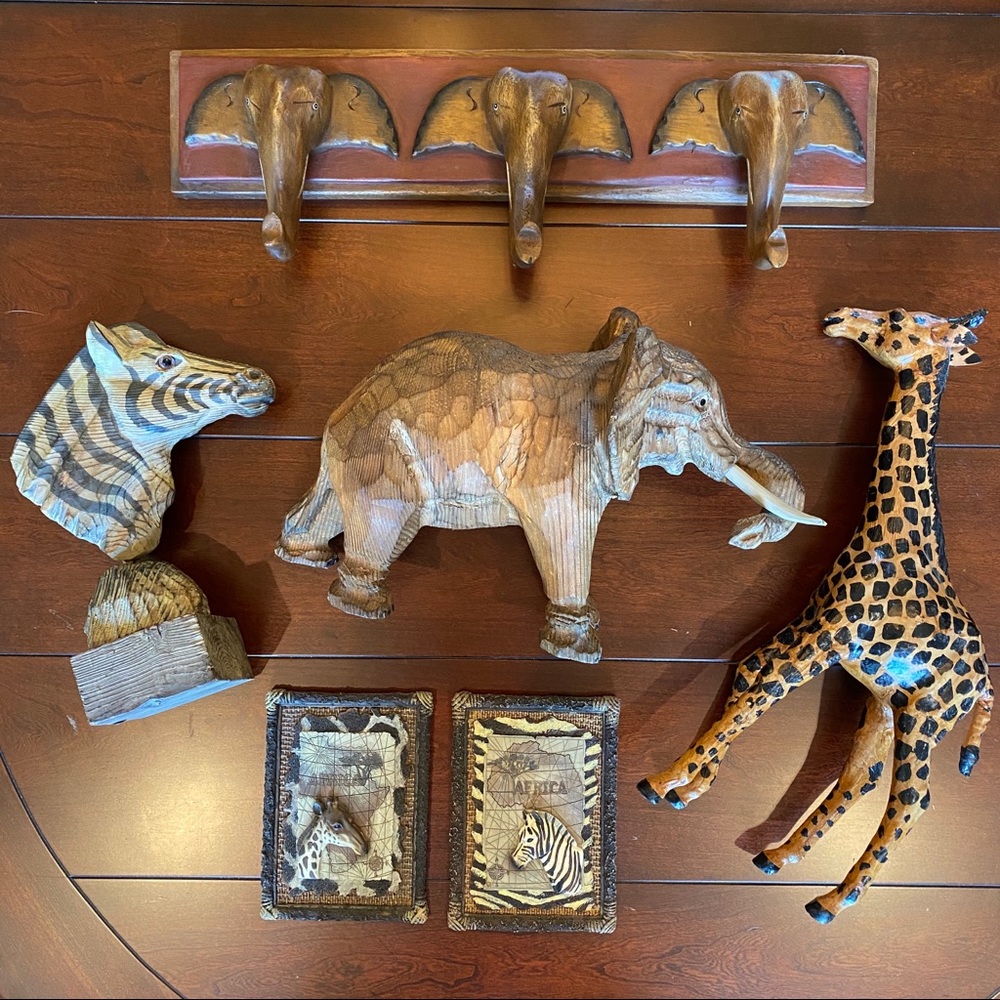 Safari Animal Decor Set